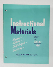 Catalog of Teaching Filmstrips Records Films 1961-62 The JAM Handy Organization picture