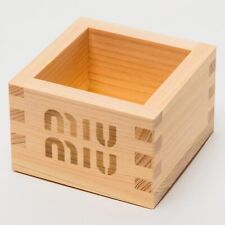 MIU MIU Club TOKYO Event Limited Masu Japanese Square Wooden Cup Box Japan New picture