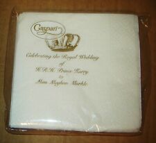 PRINCE HARRY MEGHAN MARKLE ROYAL WEDDING CASPARI NEW 24 COCKTAIL PAPER NAPKINS picture