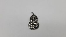 Antique  Creed  3D Sterling Silver St. Patrick Pray For Us Pendent picture