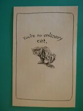 Vtg 1970's Steven Kellogg Birthday Greeting Card Workshop/Pawprints Cat & Lion picture