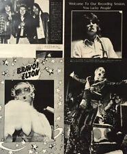 ELTON JOHN FACES ROD STEWART RON WOOD 1975 CLIPPING JAPAN MAGAZINE ML 2F 7PAGE picture