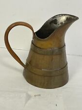 Vintage Hand Forged Copper Brass Pitcher Water Vessel Country Kitchen Farmhouse picture