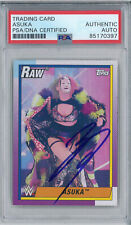 Asuka Signed Autograph Slabbed 2021 WWE Topps Heritage Card PSA DNA picture