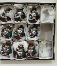 Old World Christmas Set Roly-Pol Santa Christmas Light Covers-New-Set of 9-Vinta picture