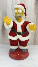 Gemmy Santa Homer Simpson Talking Dancing Animated Figure Christmas 2002 READ picture