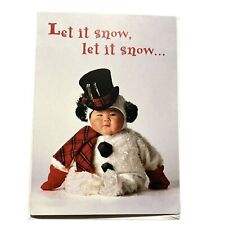 VTG 1997 Tom Arma Studio Inc. ADORABLE ASIAN BABY “Let It Snow” Christmas Card  picture