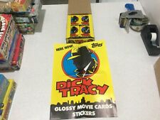 Topps Dick Tracy Vintage Box with 36 sealed packs and poster 1990 Madonna picture