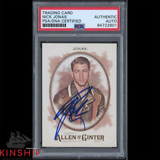 Nick Jonas signed 2017 Topps Allen & Ginter Card PSA DNA Slabbed Auto C2484 picture