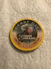 MGM Grand Casino Derby Day 1997 Limited Edition Chip Very Rare picture