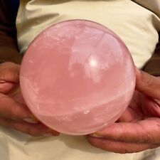 3.96lb Natural Crystal Pink Rose Quartz Ball Therapy Ball Sample 1800g picture