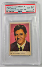 1964 DUTCH GUM Serie A #15 JERRY LEWIS - PSA 8 NM-MT  ONLY 1 GRADED HIGHER (D) picture