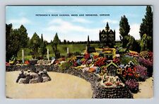 Bend OR-Oregon, Petersen's Rock Garden, Antique Vintage Souvenir Postcard picture