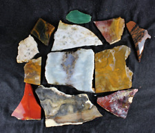 PJ: Mixed Lot of Slabs - Jasper, Agate and More   12 Ozs picture
