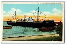 c1940's S.S. Panama City Panama City Florida FL Vintage Unposted Postcard picture