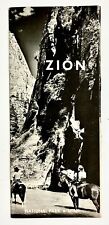 1963 Zion National Park Utah Vintage Interior Department Travel Brochure Guide picture