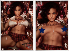KVNN Katfight SHIKARII Bad Girl TRADE & VIRGIN Variant COVER Cosplay SET Lot picture