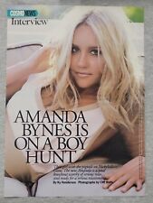 2010 Magazine Article Page Amanda Bynes Interview Photo Cute Woman Print Ad picture