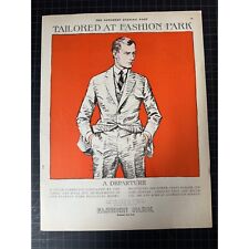 Vintage 1923 Fashion Park Clothing Print Ad picture