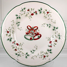 Pfaltzgraff Winterberry Christmas 8” Salad Plate With Bell Design Made In U.S.A picture