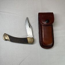 VINTAGE SCHRADE LB7 UNCLE HENRY LOCK BACK FOLDING KNIFE W/ Old Timer Sheath picture