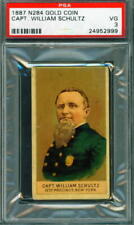 1887 N284 Buchner tobacco co. Police Inspectors & Captains WILLIAM SCHULTZ PSA 3 picture