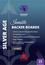 25 Crystal CLEAR COMIC BACKER BOARDS, Diamond Defense picture