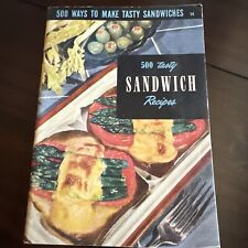 Vintage 1951 500 Ways to Make Tasty Sandwich Recipes Culinary Arts Booklet RARE picture