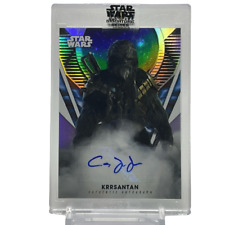 Topps Star Wars Signature Series Krrsantan #A-CJ Autograph picture
