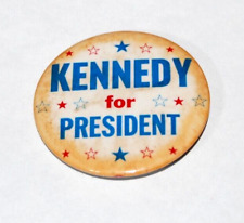 1960 Scarce Stars JOHN F KENNEDY JFK campaign pin pinback button badge president picture