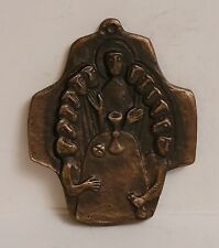 Vintage 1974's Jesus and Apostles Brass/Bronze Wall Plaque Hanging Religious picture