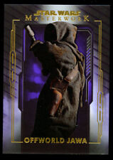 Offworld Jawa #19 Topps 2020 Star Wars Masterwork Purple Parallel Card 37/50 picture