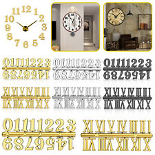 6pcs Wall Clock Numerals Kit Roman Digital Arabic Numbers DIY Repair Art Decor picture