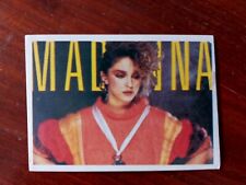 1986 ROCK STARS MADONNA #43 POP  MUSIC CARD STICKER picture