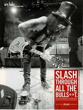 Slash of Guns N' Roses Velvet Revolver - Dunlop Cry Baby Wah - 2011 Print Ad picture