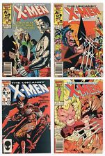 Uncanny X-Men #210-213 FN Set MUTANT MASSACRE 210 211 212 213 LOT 1986 Marvel picture