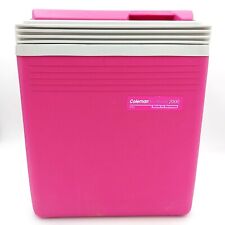 Coleman Ice World 2000 Cooler Vintage Pink Fuchsia 1989 Made in Germany Kuhlbox  picture