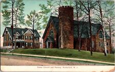 New Jersey Postcard: Grace Church & Rectory Rutherford- Made In Germany c.1908 picture