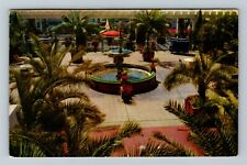 San Diego CA-California, Palm Court, US Grant Hotel, c1958 Vintage Postcard picture
