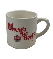 Vintage 1984 Heavyweight Wendy's 'Where's the Beef' Coffee Mug 10 Oz picture