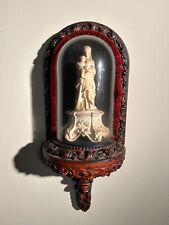 Religious wooden chapel with Madonna & Child in meerschaum picture
