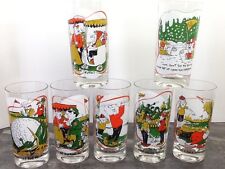Vintage Tee Haws Golf Drinking Glasses Tumblers  picture