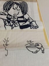 Yokai Original Reproduction by Manga Artist Shigeru Mizuki Signed Hand Towel picture