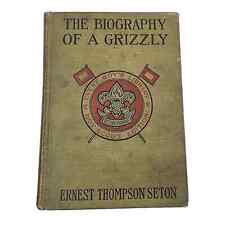 Antique Book 1919, Boy Scouts, Biography of a Grizzly by Ernest Thompson Seton picture