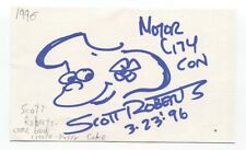 Scott Roberts Signed 3x5 Index Card Autographed Sketch Comic Artist Patty Cake picture