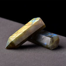10pc Natural Labradorite Quartz Crystal Obelisk Pagoda Pillar Healing Stone4-5cm picture