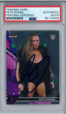 Pete Dunne Autograph Slabbed 2021 WWE Topps Finest Card PSA DNA Butch picture