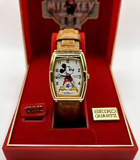 Disney Mickey Mouse Seiko Quartz 60th Anniversary Watch 1987 Original Packaging picture