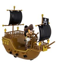 Disney Parks Pirates of the Caribbean Mickey Pullback Pirate Ship Toy New picture