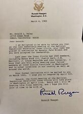 SIGNED Ronald Reagan Personalized Presidential White House Letter picture